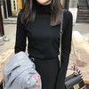 【买一送一 修身百搭时尚打底衫】纯色半高领打底衫秋冬新款薄修身显瘦长袖T恤女学生韩版上衣 商品缩略图5