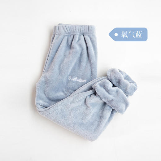 【休闲甜美懒人睡裤 买一送一！】仙女暖暖裤珊瑚绒加绒加厚秋冬季外穿宽松休闲裤大码家居懒人睡裤 商品图3