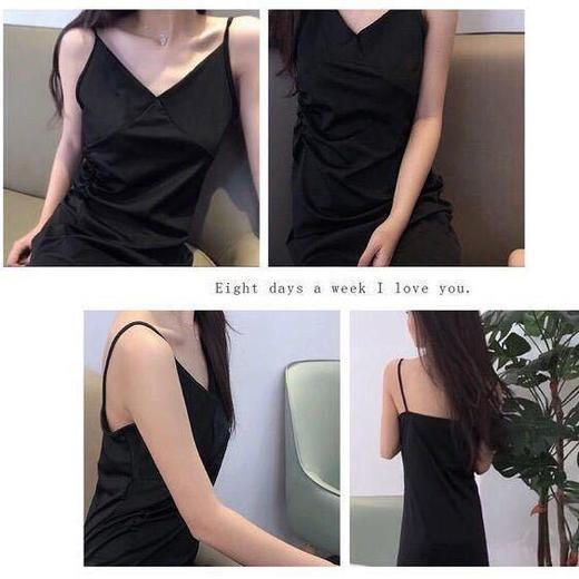 夜店蹦迪性感修身吊带长裙女无袖韩版开叉连衣裙春夏新款打底裙子 商品图9