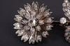 独角鹿西洋古董珠宝首法国18k金银镶嵌钻石玫瑰切钻石颤抖花胸针 商品缩略图2