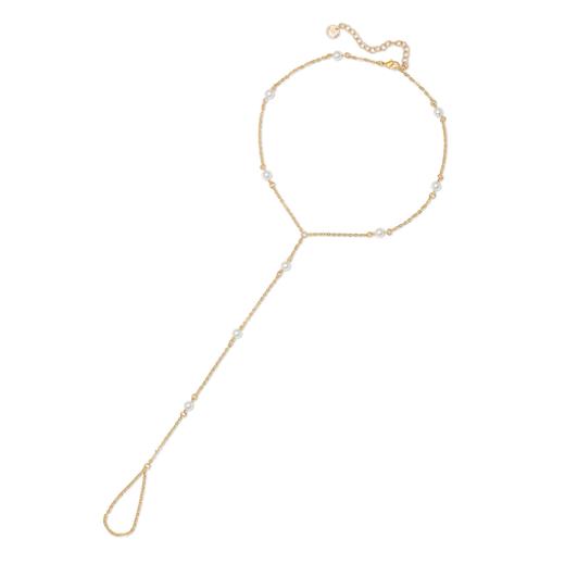 北京仓｜Lili Claspe-Hailey-珍珠 连指手链［美国设计师］ 商品图0