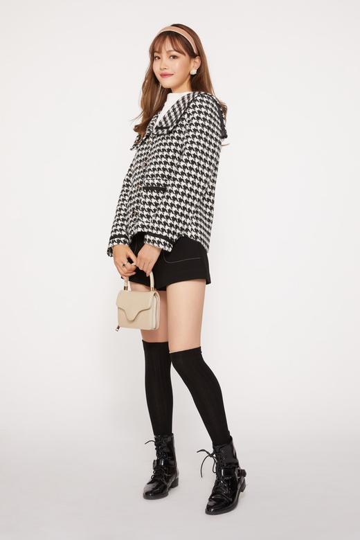 Le Malene 法式复古千鸟格外套 10045 商品图1