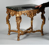 独角鹿西洋古董家具1860年代欧洲大理石桌面铜鎏金边桌子矮桌 商品缩略图3