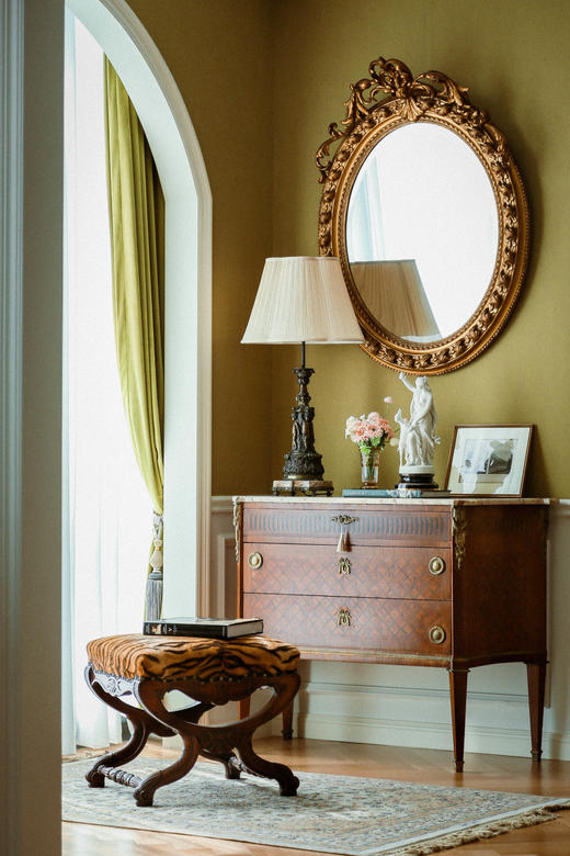 国内现货独角鹿西洋古董家具19世纪欧洲出品胡桃木虎纹凳子椅子 商品图1