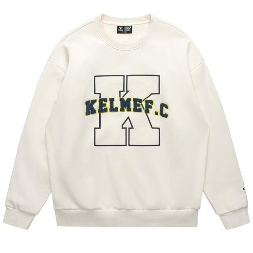 卡尔美圆领卫衣男2022秋冬新款长袖宽松圆领T恤男士上衣 商品图3