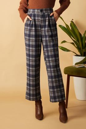 LNNNS 蓝色格纹长裤 10489