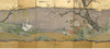 独角鹿西洋古董日本狩野派风格纸本金地山水花鸟主题六曲屏风 商品缩略图1