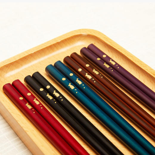 小圆满五色漆筷 商品图3