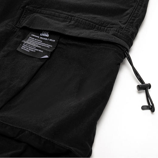 卡尔美工装裤男2022早春秋冬束脚潮流百搭长裤宽松休闲裤子 商品图3