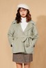 amadella 灰绿短款羊毛双面呢大衣 10127 商品缩略图0