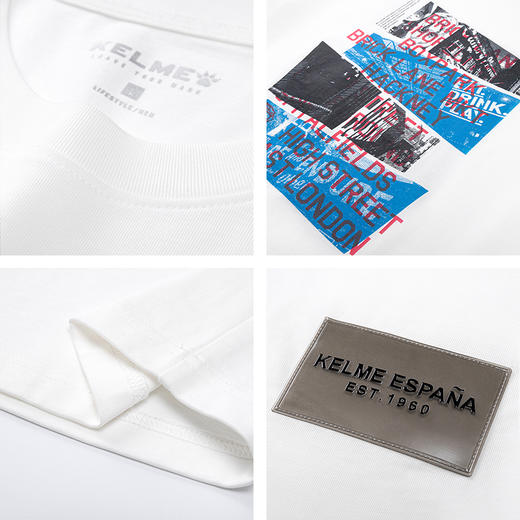 卡尔美卡通短袖T恤2022年新款圆领宽松套头体恤夏季打底衫 商品图3