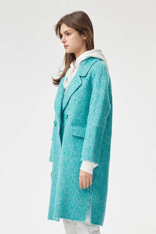 Eifini伊芙丽 蓝色双面羊绒羊驼毛大衣外套 10160 商品图2