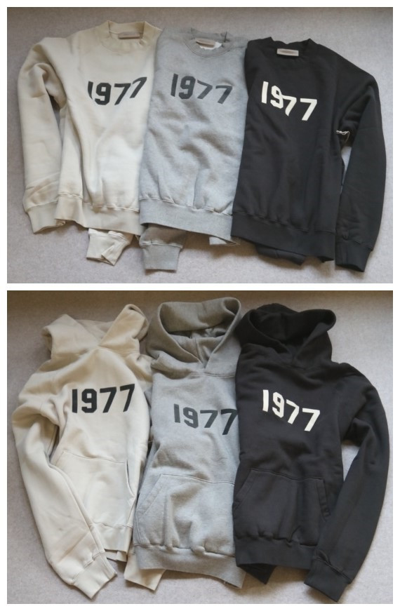 简单粗暴的 哈！情侣段 F0G 1977 第二季 加绒款 廓形 卫衣 帽衫 3色入