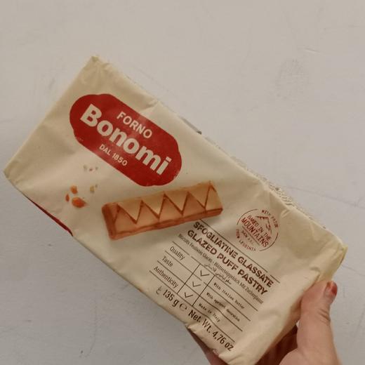 意大利福百妮/百诺尼焦糖杏仁味果酱千层酥饼干网红休闲零食早餐 商品图0