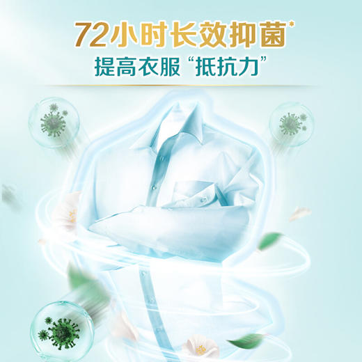 立白天然茶籽除菌洗衣液6kg（500g*12袋）补充装 香水洗衣液香味持久 手洗机洗 酒店整箱批发团购 商品图2