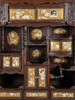独角鹿西洋古董家具明治漆木镂雕花鸟博古芝山镶嵌多宝阁展示柜 商品缩略图4