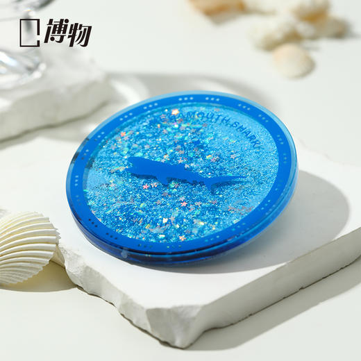 博物巨口鲨夜光流沙杯垫 商品图3