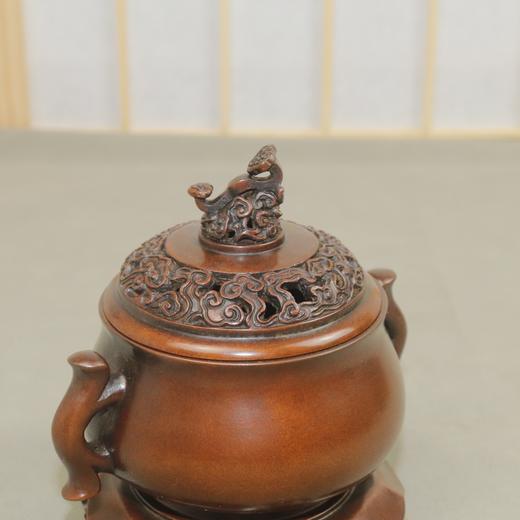 如意钮鱼耳熏炉 商品图2