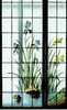 独角鹿西洋古董法国新艺术时期燕雀鸢尾水岸春绘玻璃花窗四件 商品缩略图4
