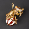 独角鹿西洋古董珠宝首饰法国著名珠宝世家珐琅18K金小老虎胸针 商品缩略图4