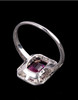 独角鹿西洋古董珠宝首饰法国出品铂金镶嵌缅甸无烧红宝石钻石戒指 商品缩略图3