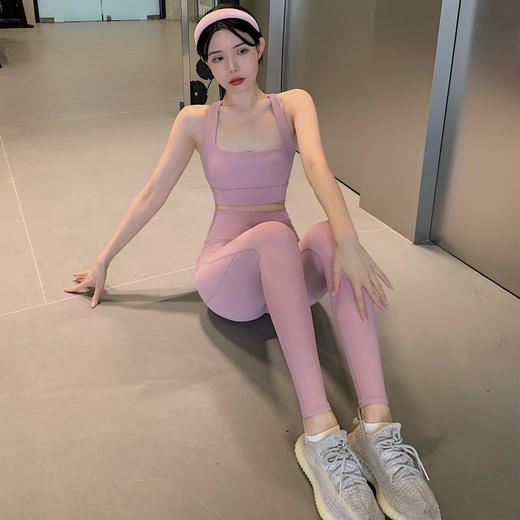 跃牌【禅语梵心系列】交叉美背运动健身内衣女防震聚拢文胸跑步透气瑜伽背心FX2018（可拆胸垫） 商品图3