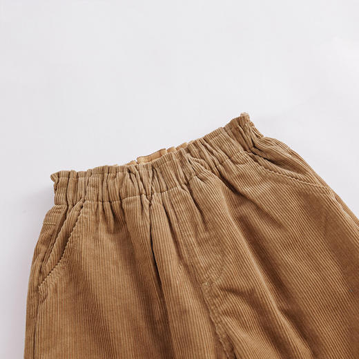 马克珍妮冬装新款 女童灯芯绒加绒萝卜裤 儿童裤子221758 商品图2