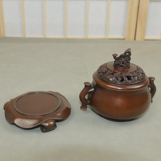 如意钮鱼耳熏炉 商品图3