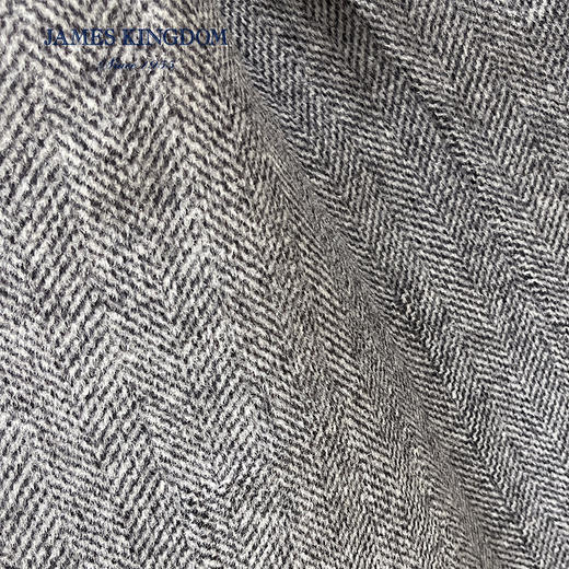 【双面呢单西 】占姆士秋冬男士羊毛混纺西装新款商务呢大衣外套 商品图3