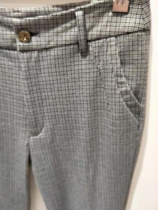 3楼康尼威秋冬款小格子铅笔裤黑灰色货号A3003 商品图0