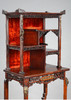 独角鹿西洋古董家具VIARDOT东方风蟠龙兽铜鎏金多宝阁式漆木展柜 商品缩略图3