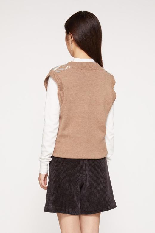 HAYES 复古V领背心毛衫 10001 商品图2