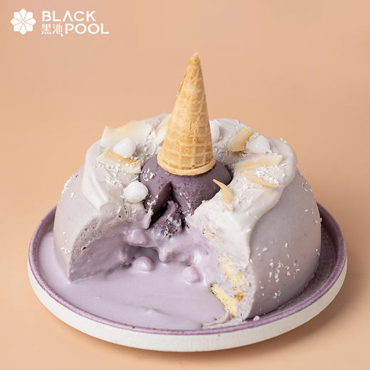 （贪吃兑换专用）1.0磅 蛋筒芋泥/黑芝麻流心蛋糕 商品图1