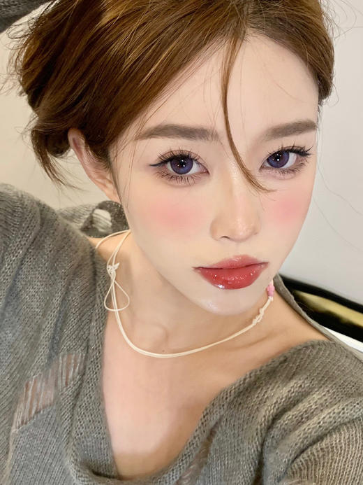 【年抛、大直径日抛】少女时代 oceangirl | 大直径14.5，着色13.9 | 【完整的选款色板在详情页内，同品牌多副更划算】紫色美瞳 商品图10