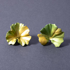 独角鹿西洋古董珠宝首饰法国珠宝设计大师JAR出品钛合金耳环一对