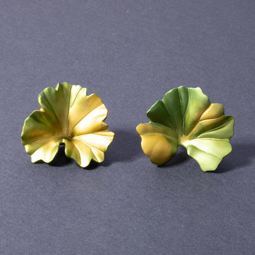 独角鹿西洋古董珠宝首饰法国珠宝设计大师JAR出品钛合金耳环一对 商品图0