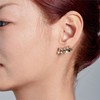 真言系列 银镀金镶嵌锆石耳钉 醍醐xZEEMOU ZENG原创设计 商品缩略图1