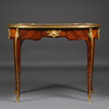 独角鹿西洋古董家具林克François Linke镀金青铜细木镶嵌书桌 商品缩略图0