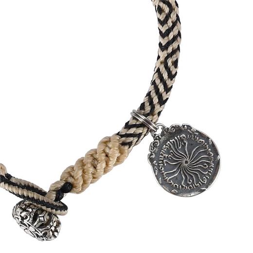 限定版　藏地九眼不灭长寿金刚天珠绳　搭配925银十字金刚杵扣环　红、黑两款 商品图5