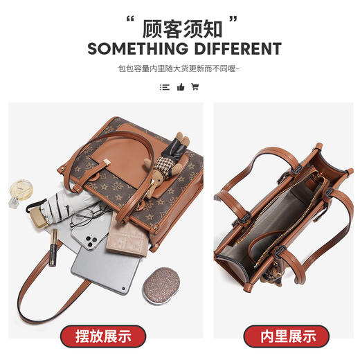 Safiya/索菲娅2022新款印花托特包大容量单肩包包女式手提包女包SF9151016Y 商品图4