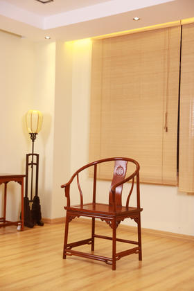 红桥红  家具严选  缅甸花梨（大果紫檀）【恭王府寿字纹圈椅】