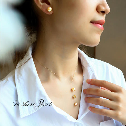 Natural天恩系列【欲滴】海水Keshi珍珠耳饰/吊坠 商品图2