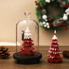 圣诞树复古造型香薰蜡烛丝带礼盒 搭配古典玻璃罩 橡树榛子海洋香氛 商品缩略图1