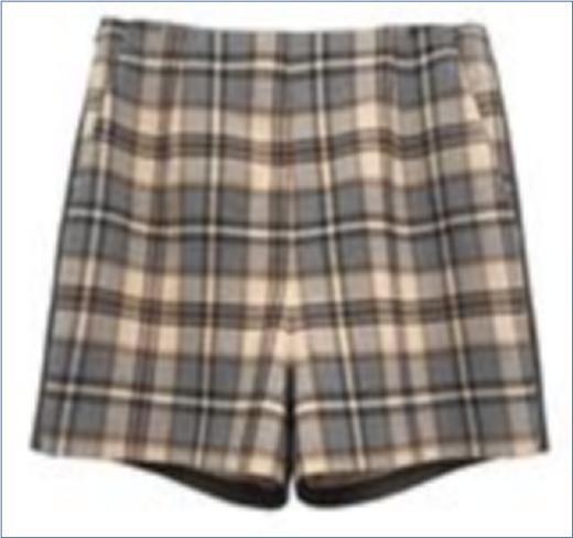 【内购不退换】臣禾 复古格纹短裤9203060377 商品图0