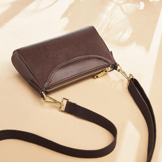 Safiya/索菲娅2022新款头层牛皮信封包单肩包包女式斜挎包女包SF9136028Y 商品图2