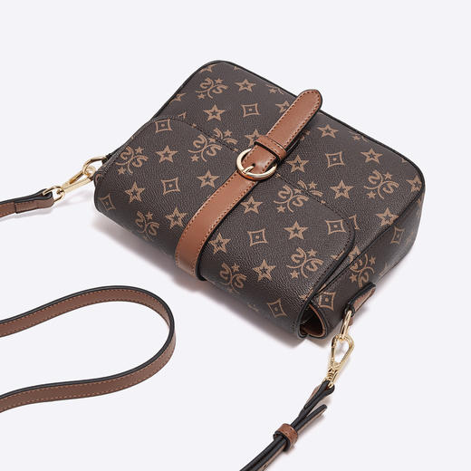 Safiya/索菲娅包包2022新款印花手机包复古单肩包女式斜挎包女包SF9158012Y 商品图8