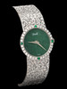 独角鹿西洋古董瑞士钟表品牌18K金天然翡翠镶祖母绿钻石机械腕表 商品缩略图2