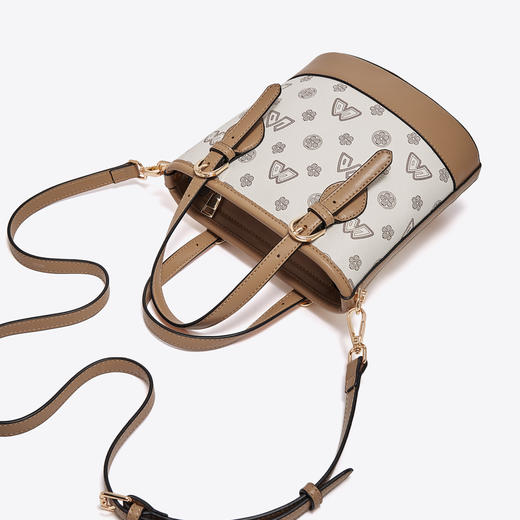 Safiya/索菲娅2022新款水桶包百搭单肩包包女式斜挎包手提女包SF9151032Y 商品图8