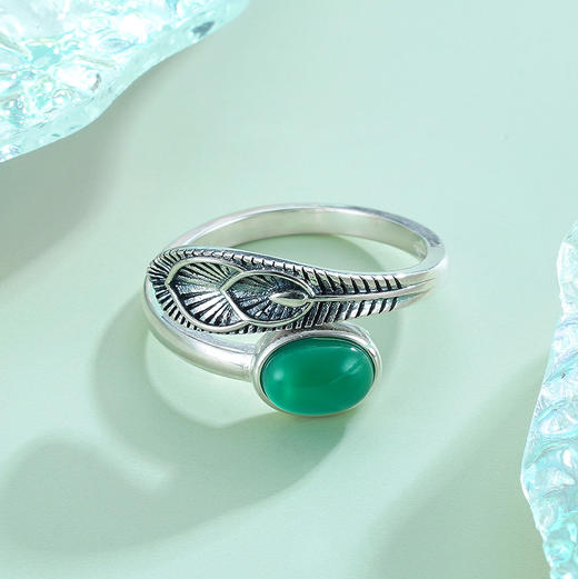 子佩集S925银【初晴】绿绿玉髓戒指【CY762976】2211 商品图2