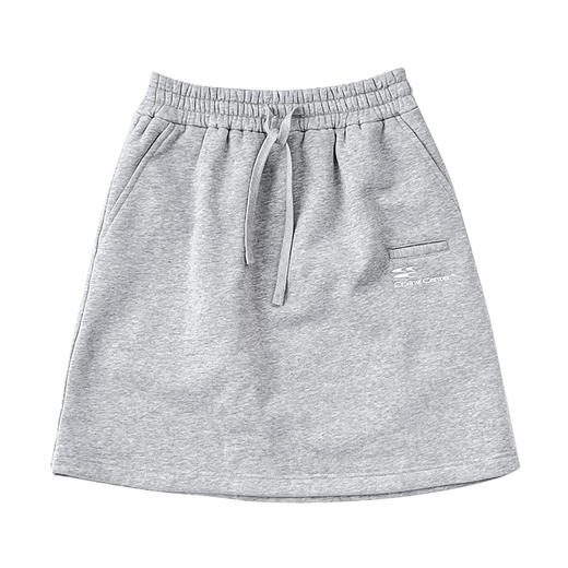 CryingCenter 浅花灰/泪粉色加绒磨毛卫衣裙A字裙半裙短裙橡筋头 商品图4